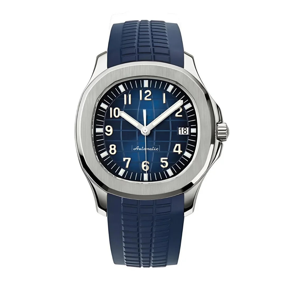 Seiko Mod Aquanaut Blue – Automatik Uhr mit blauem Zifferblatt und Kautschukarmband