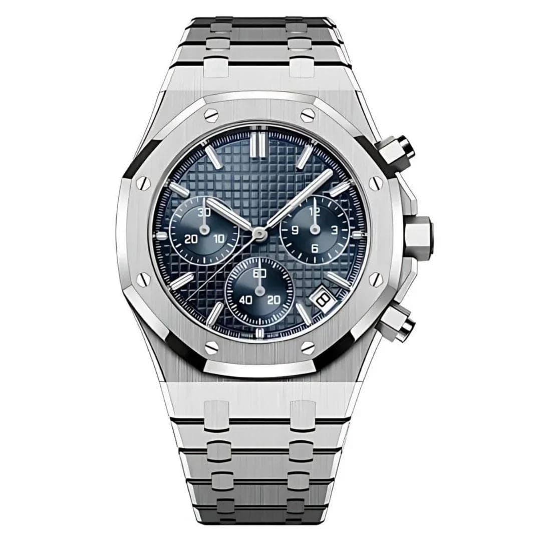 Seiko Moddys Royal Oak Chrono Blue
