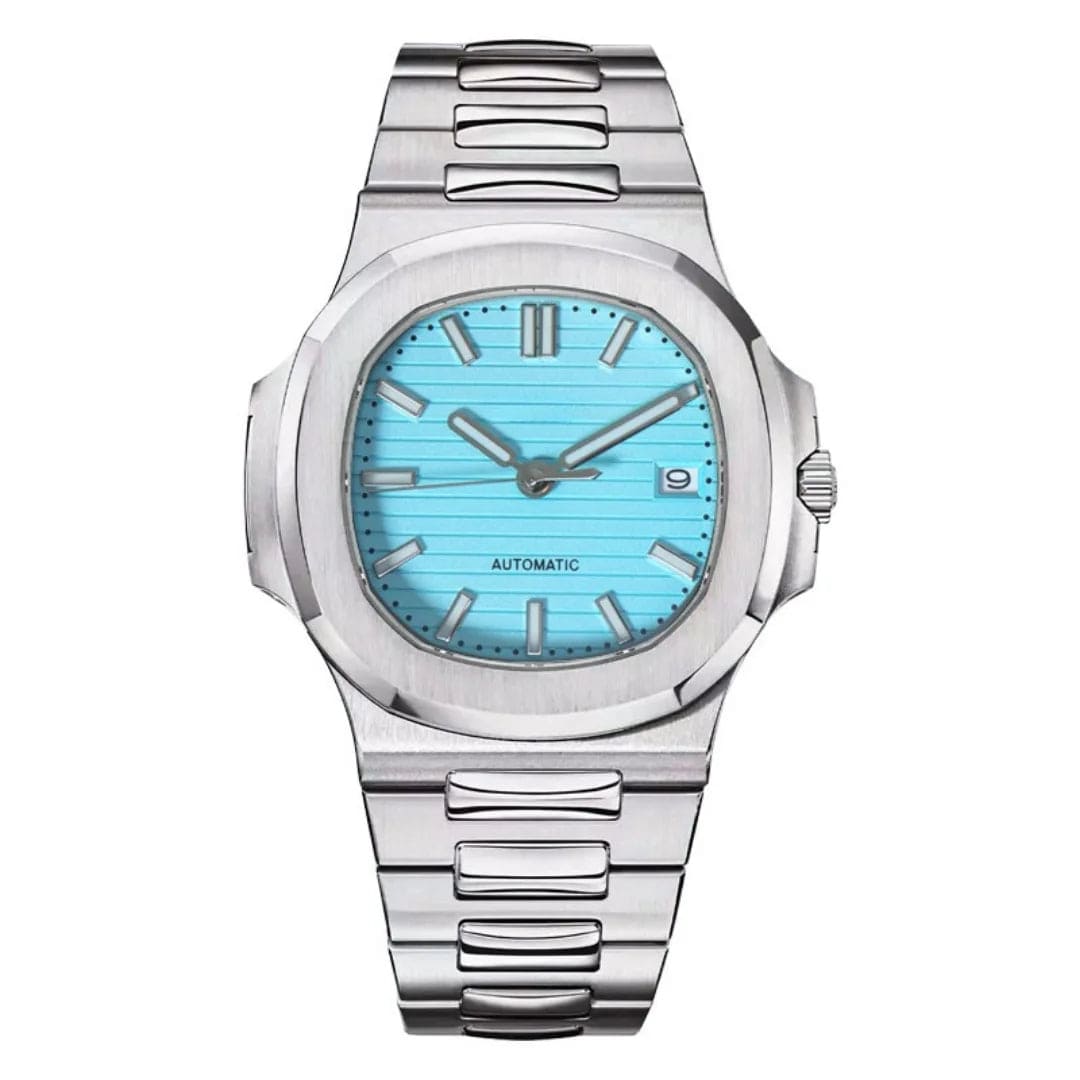 Seiko Mod Nautilus Tiffany Blue – Edelstahl mit himmelblauem Zifferblatt