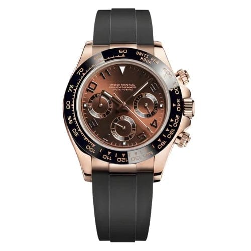 Seiko Mod Daytona Chocolate – Chronograph mit braunem Zifferblatt und Roségold Akzenten