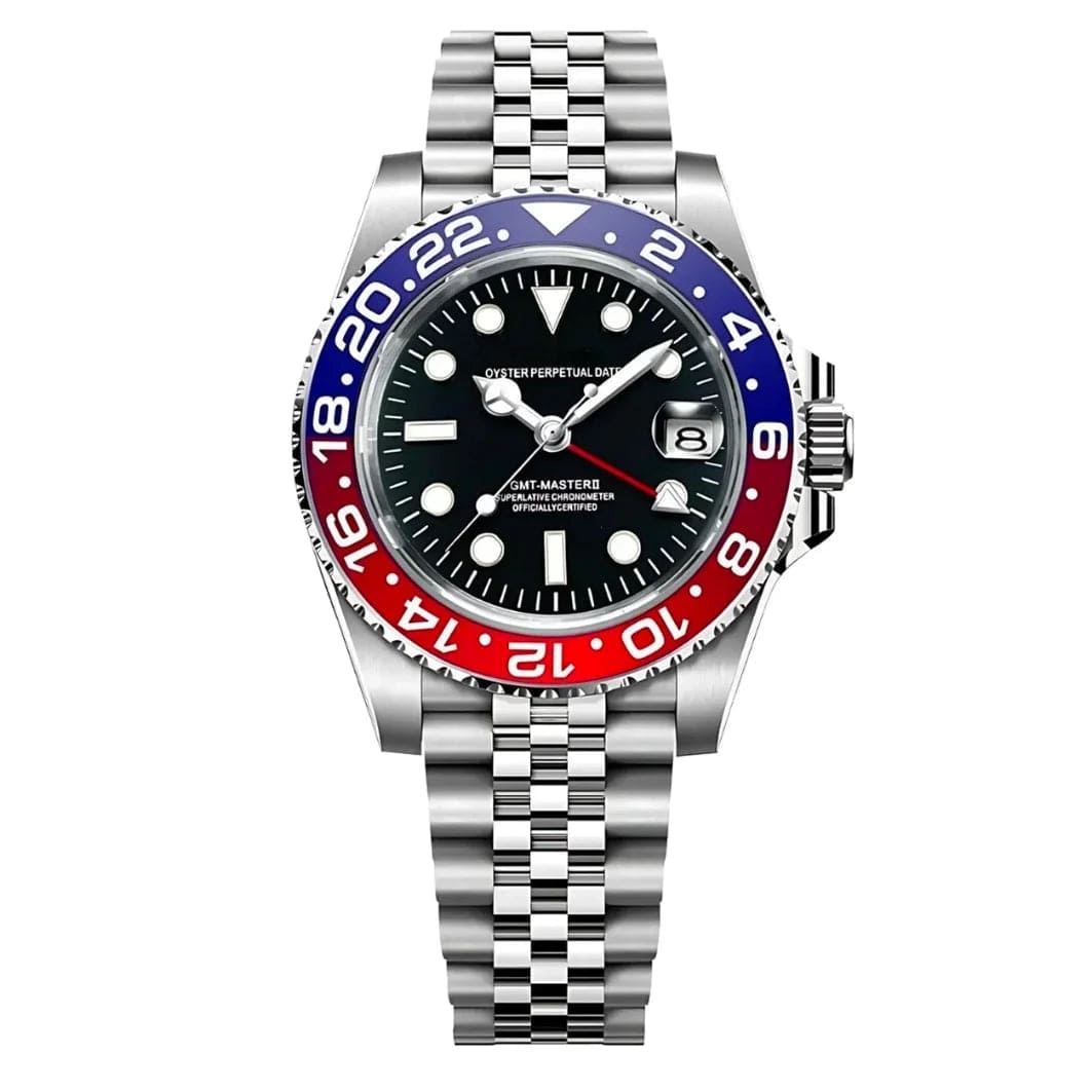 Seiko Mod GMT mit Pepsi-Lünette in Blau und Rot