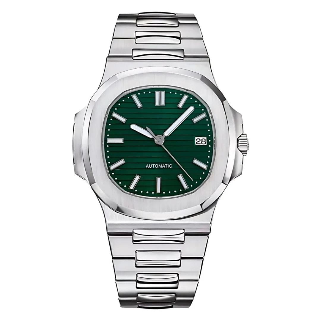 Seiko Moddys Nautilus mit metallic-grünem Zifferblatt und Datumsanzeige
