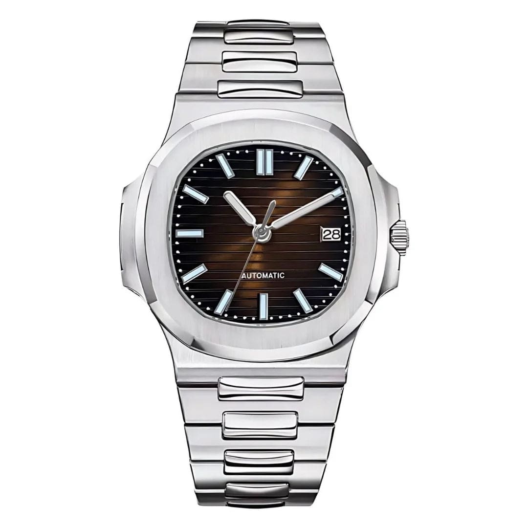 Seiko Moddys Nautilus mit braunem Farbverlauf Zifferblatt und Edelstahlarmband