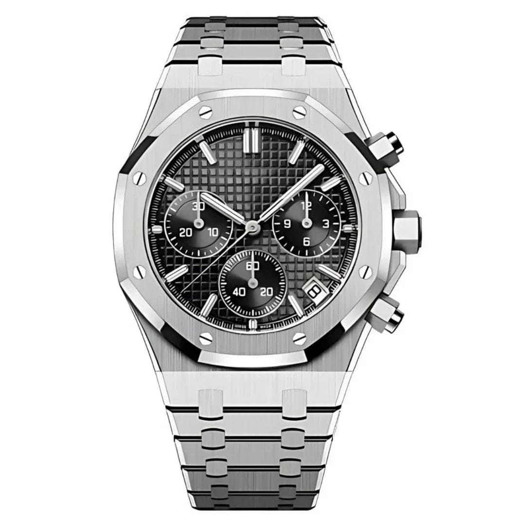Seiko Moddys Royal Oak Chrono Black