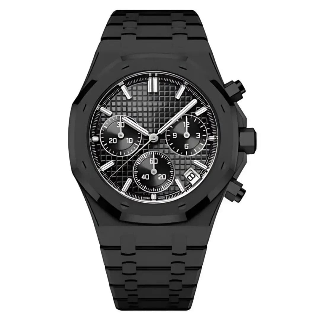 Seiko Moddys Royal Oak Chrono Triple Black