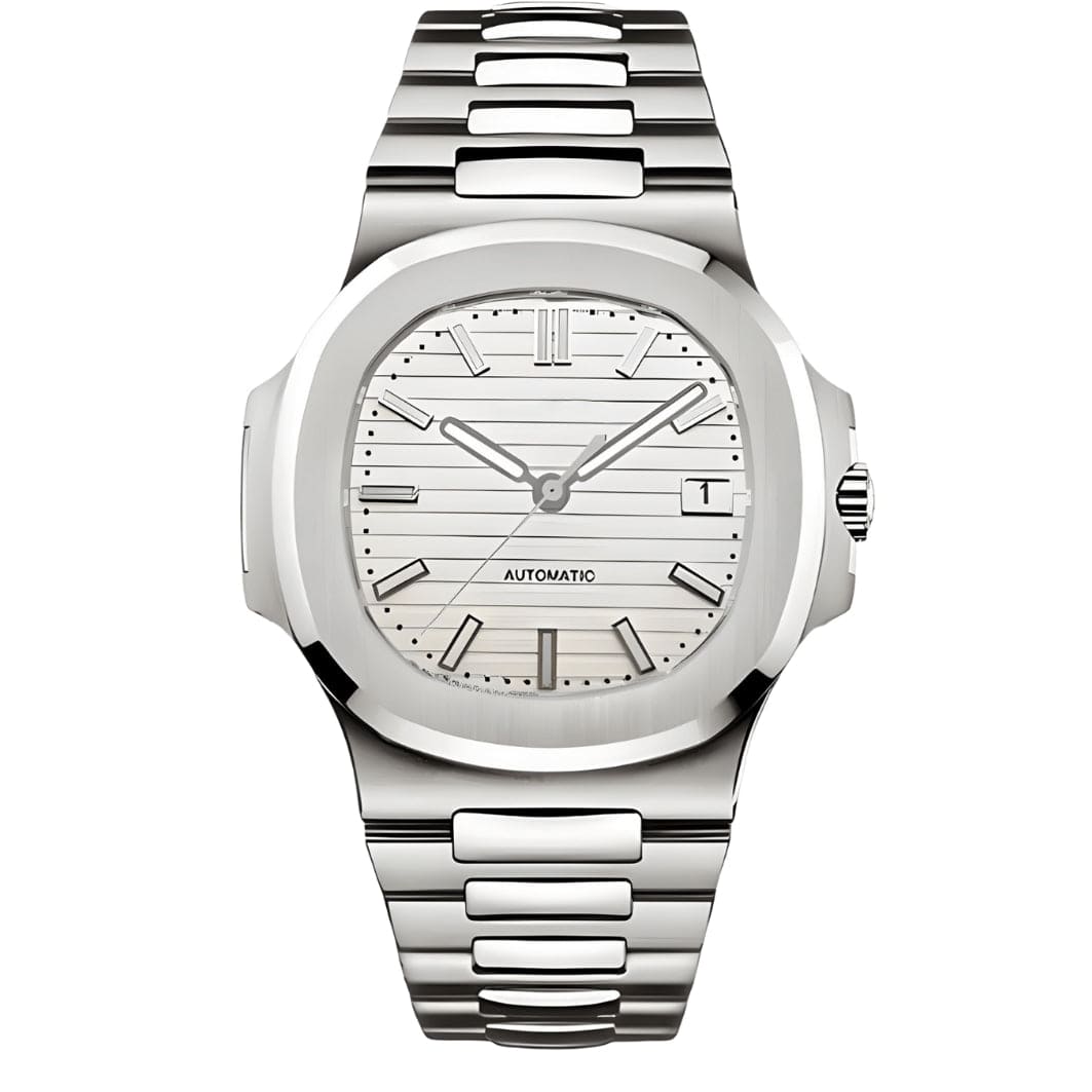 Seiko Mod Nautilus White – Edelstahl mit weißem Zifferblatt